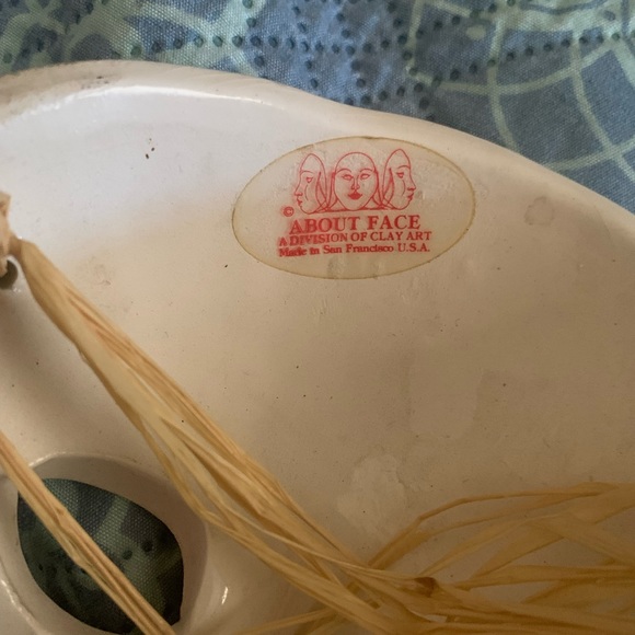 Vintage About Face glass mask made in San Francisco - Picture 4 of 4